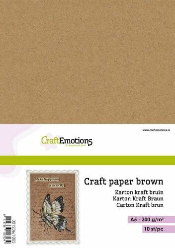 Cardstock kraft A4 300gr p/10vel