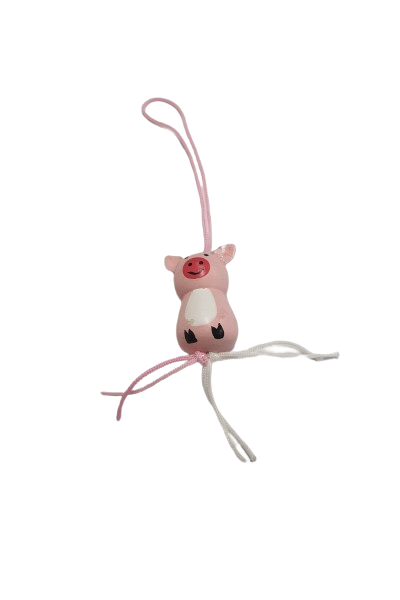 Gelukspop Varkentje 2.5cm p/10st roze