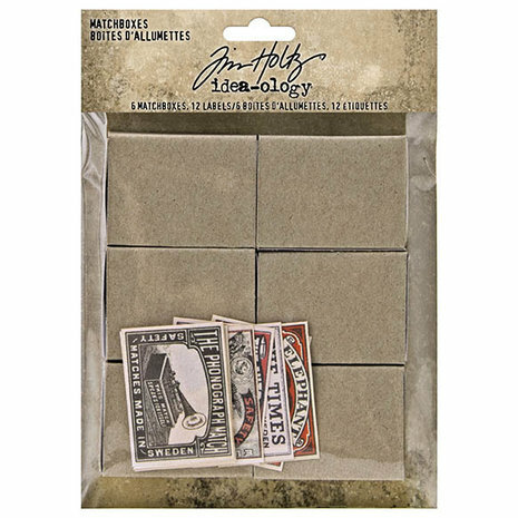 Tim Holtz Matchboxes &amp; Labels p/st