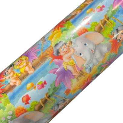 Inpakpapier Jungle Sprookje 30cm p/5mtr