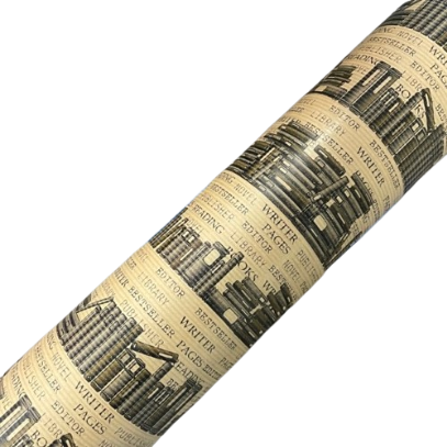 Inpakpapier Boeken 70cm p/5mtr