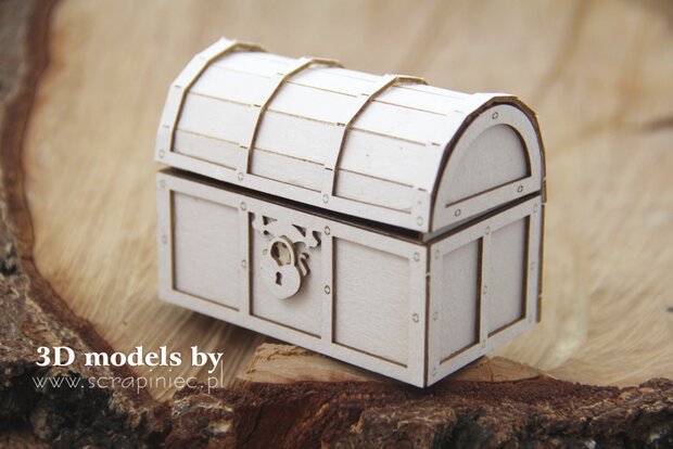 Chipboard Schatkist 3D p/st