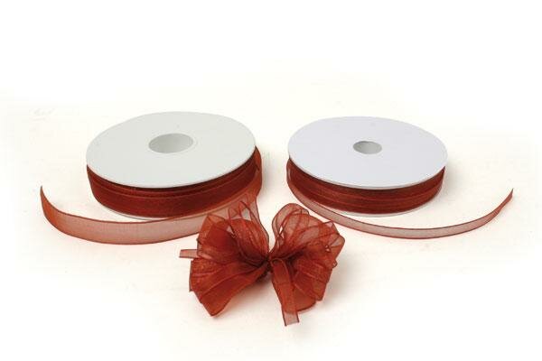 Lint organza 7mm p/m bordeaux