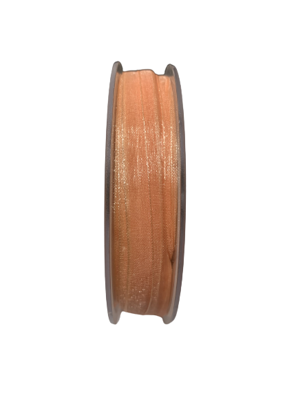 Lint organza 10mm p/mtr zalmroze/perzikroze
