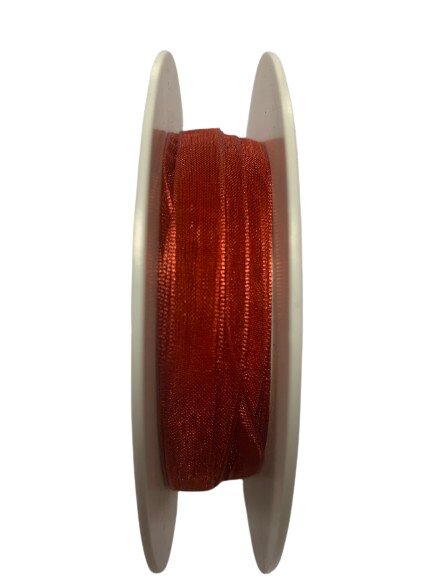 Lint organza 10mm p/mtr steenbruin