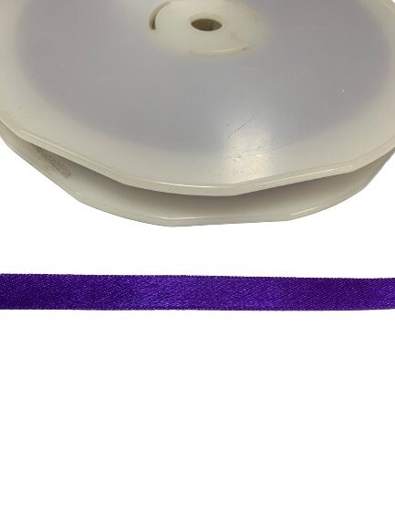 Lint paars satijn 16mm p/5mtr fel 