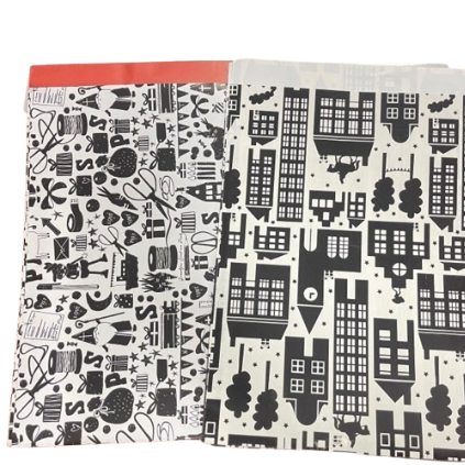 Zakken Sinterklaas assorti 17x25cm p/10st