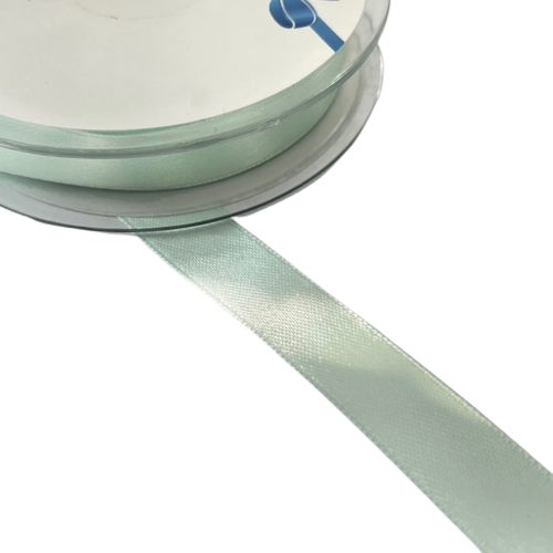 Lint licht mint satijn 15mm p/50mtr