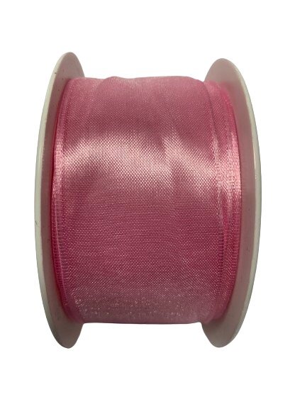 Lint roze satijn 40mm p/mtr lichtroze
