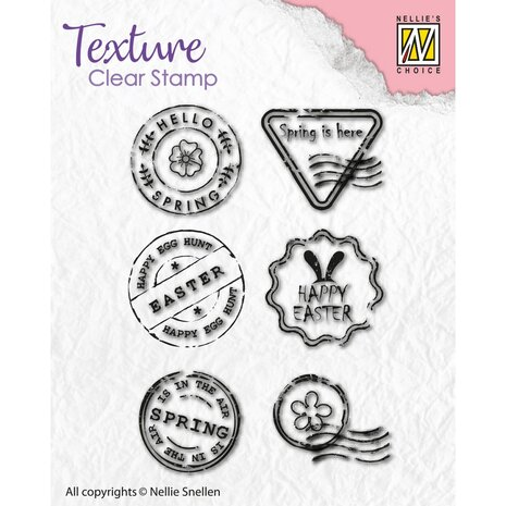 Clear stamp postal marks pasen p/st