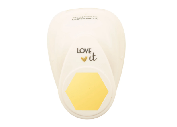 Figuurpons Hexagon 22x26mm p/st 