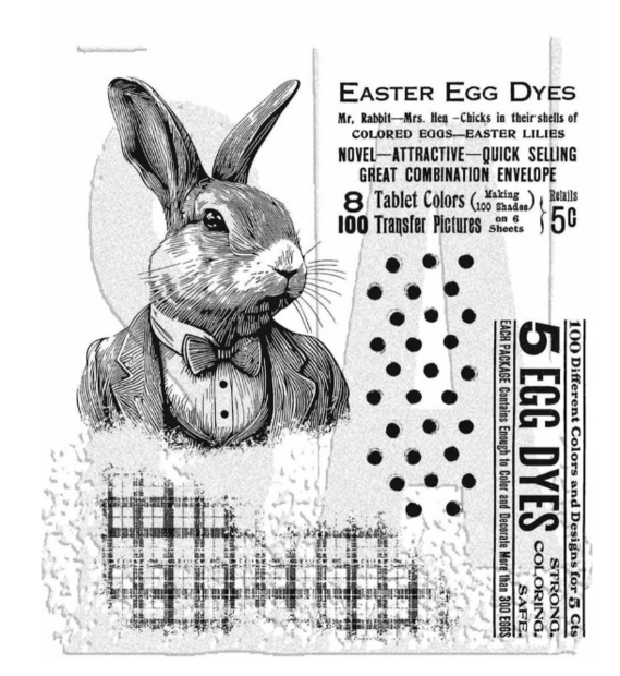 Rubber stamp Mr. Rabbit Tim Holtz 17x20.5mm p/st