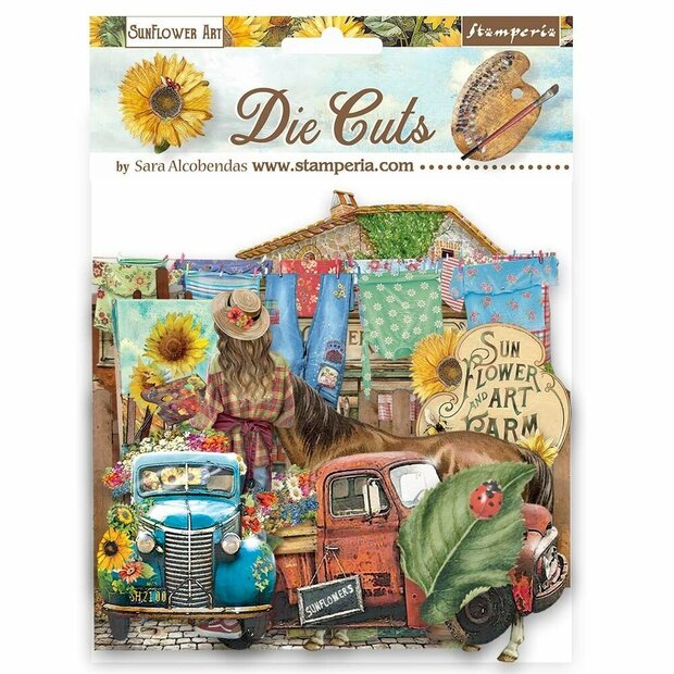 Die cuts Sunflower art p/51st