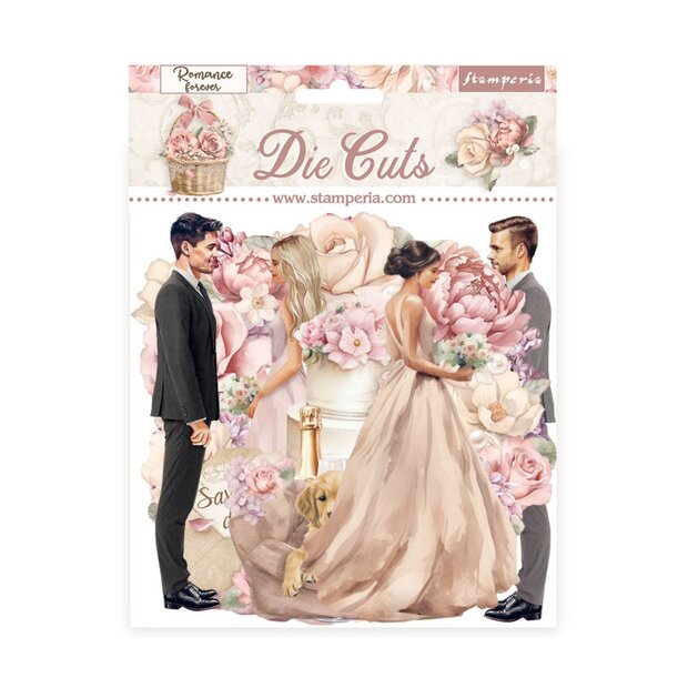 Die cuts Romance forever ceremonie p/36st