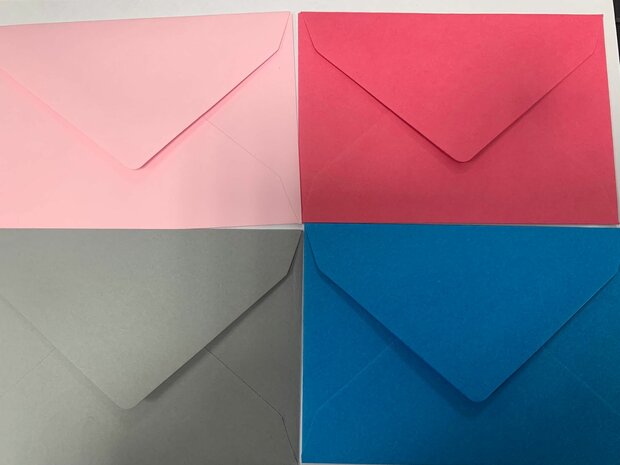 Envelop lichtroze 7x10cm p/20st 