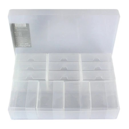 Opberg box A4 304x216x55mm (binnen) 13 losse bakjes p/st transparant