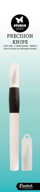 Studio light Precision Knife Soft Grip + 5 Spare Blades p/st