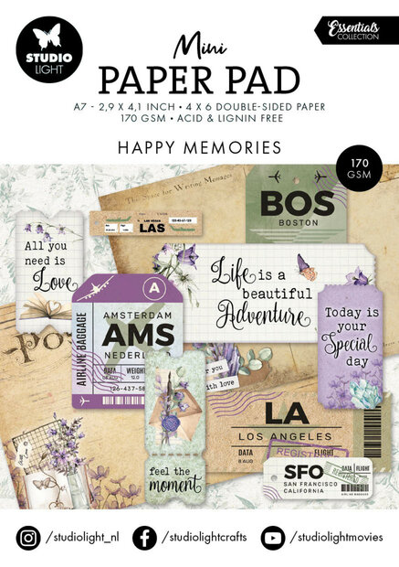 Blok happy memories 74x105mm p/4x6vel nr.301