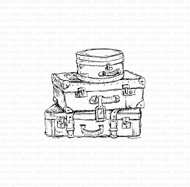 Stamp kofferset 67x60mm p/st rubber unmounted 