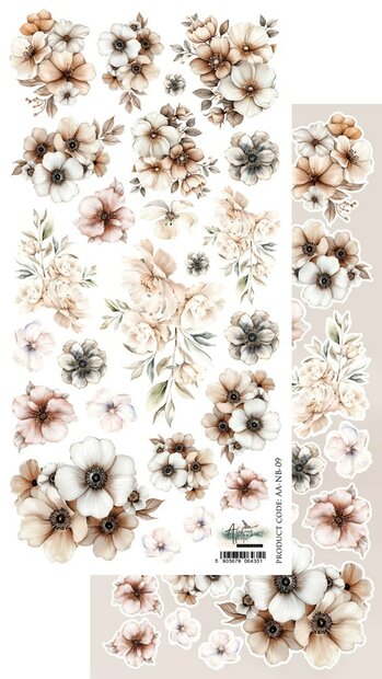 Plaatjes Natural Beauty- bloem 15x30.5cm p/vel