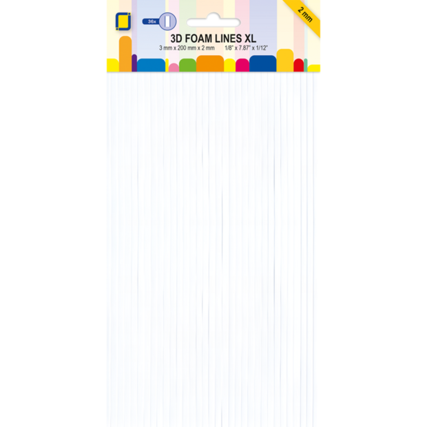 Foam lines 36 Foam lines XL 3x200x2mm p/st wit