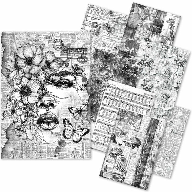 Meaningful Memories Craftmix Mixed A5 Paper Pack p/8vel