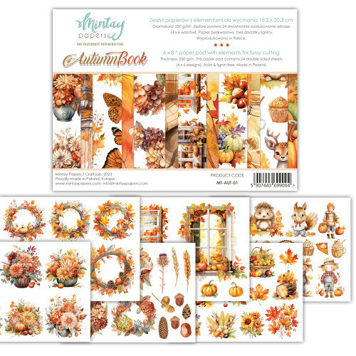 Paper pad Autumnbook 15.2x20.3cm p/24vel