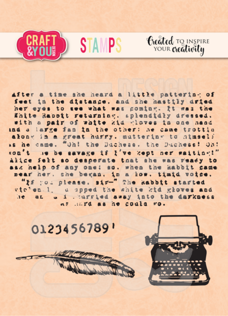 Clear stamp Typewriter  p/st