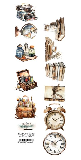 Papierstrook In the Morning 02 30x5cm typemachine