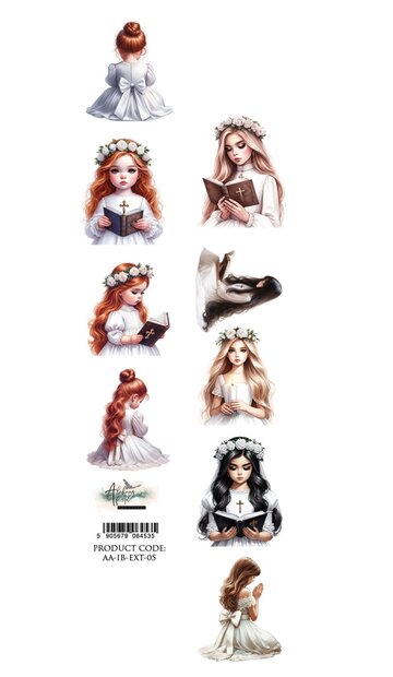 Papierstrook I believe 05 30x5cm rood meisje