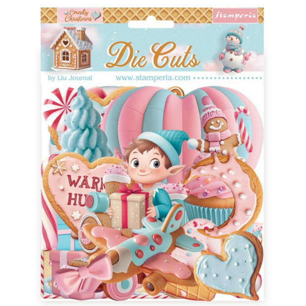 Die cuts Candy Christmas p/46st