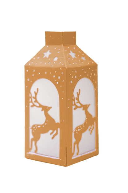 Reindeer Christmas Die-cut Paper Lanterns p/10st