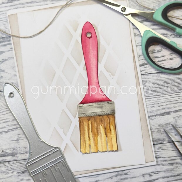 Stans brede platte kwast  32x111mm p/st