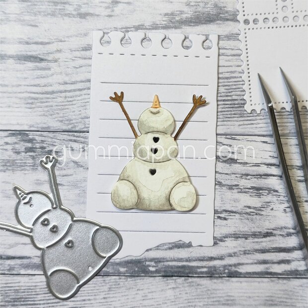 Stans Gelukkige sneeuwman 32x37mm p/st