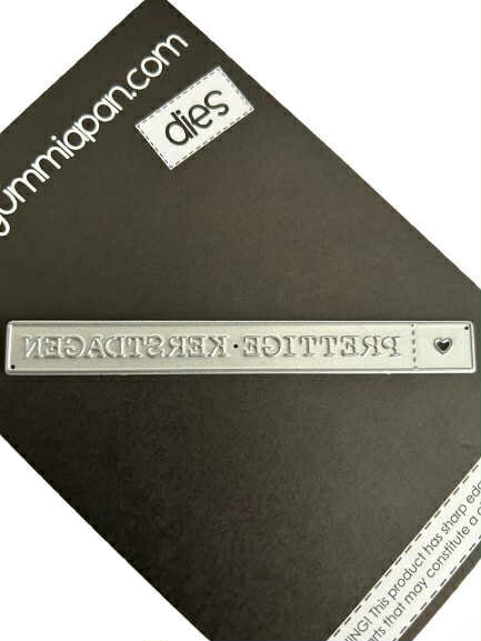 Stans label Prettige Kerstdagen 100x10mm p/st