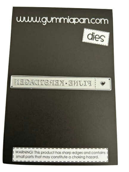 Stans label Fijne Kerstdagen 87x10mm p/st