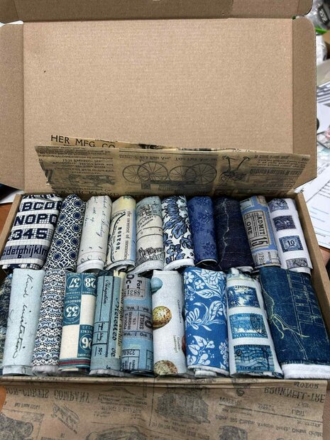 Box of Seeds Tim Holtz Palette blauw Indigo p/doos