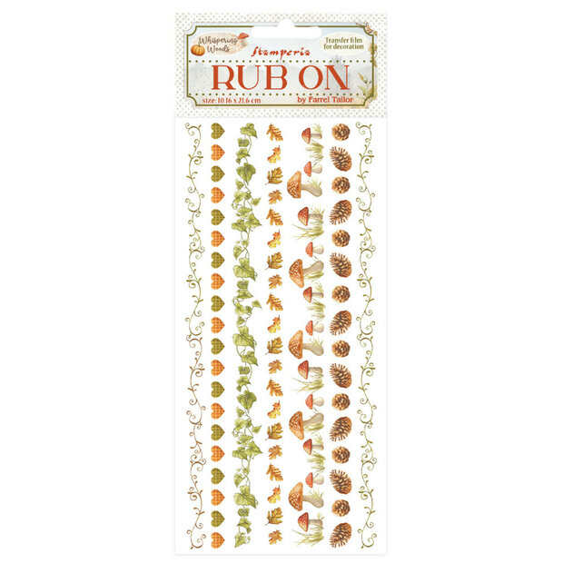 The Whispering Woods Rub-On 10x21cm borders