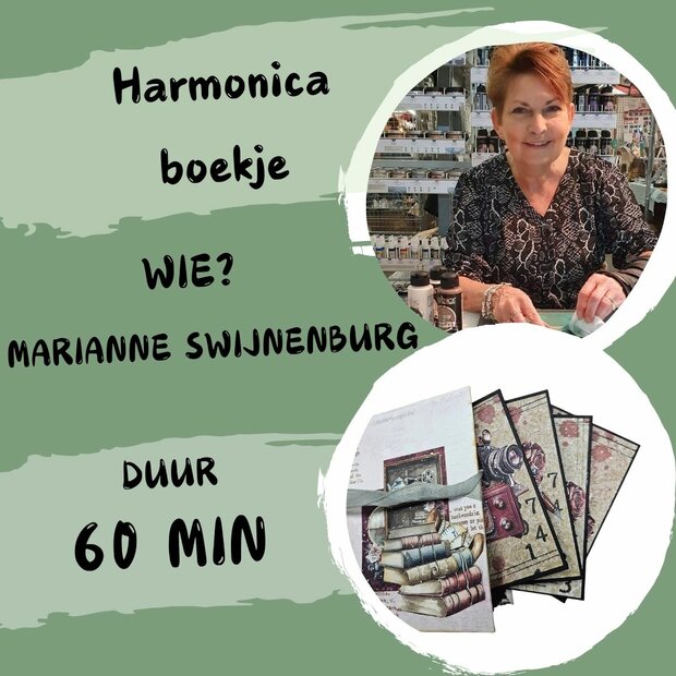Workshop: Marianne harmonicaboekje tijd: 10.30-11.30 zaterdag