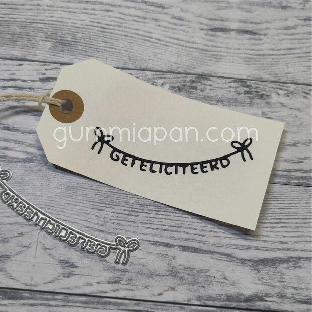 Stans Slinger gefeliciteerd strik 68x13mm p/st