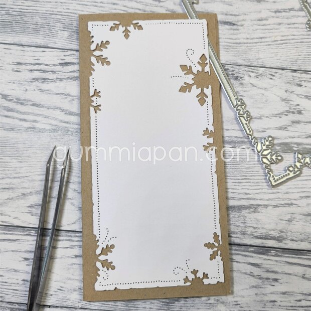 Stans Slimline sneeuwvlokken 65x140mm p/st