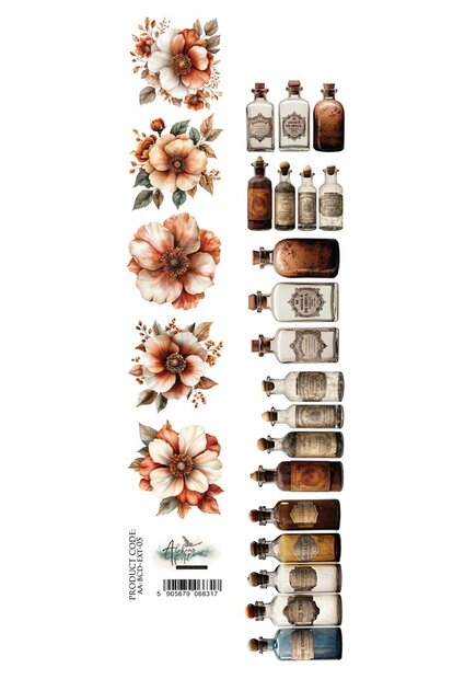 Papierstrook Behind closed doors 30x5cm flesjes