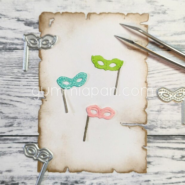 Stans Maskerad masker 3 stuks mm p/st