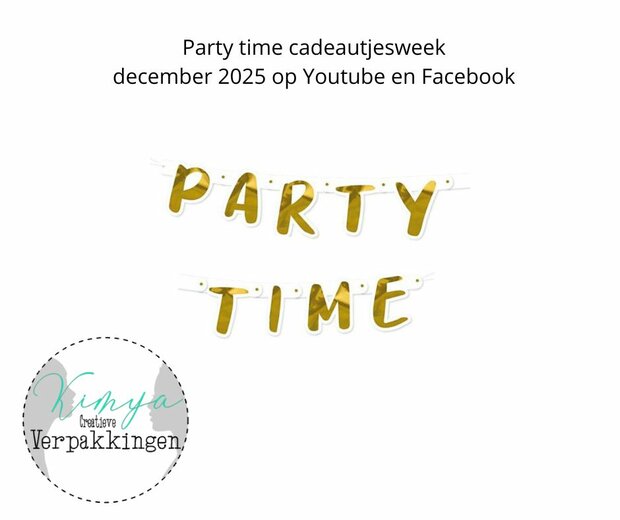 Basisset party time cadeautjes 8 tm 12 december 2025