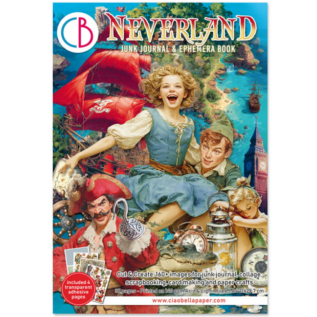 Neverland A4 Junk Journal Ephemera Book p/32vel