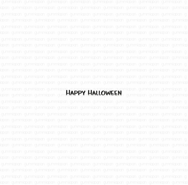 Stamp  HAPPY HALLOWEEN  33x2mm p/st rubber unmounted 
