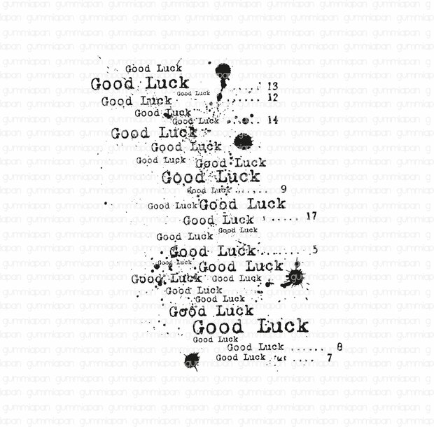 Stamp multi GOOD LUCK Achtergrond 67x84mm p/st rubber unmounted 