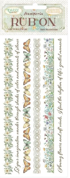 Daisy Art Rub-On 10x21cm stripe