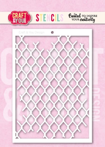 Stencil A6 kippengaas p/st