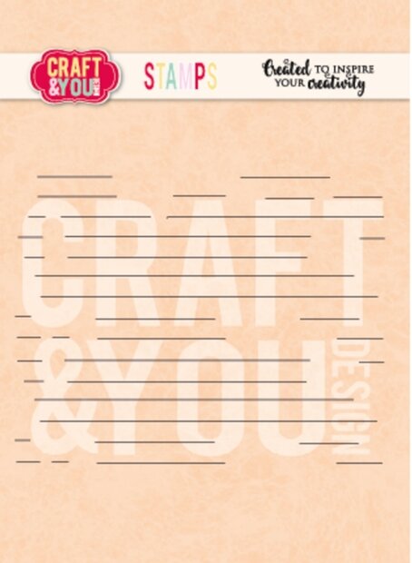 Clear stamp Lined Paper p/st